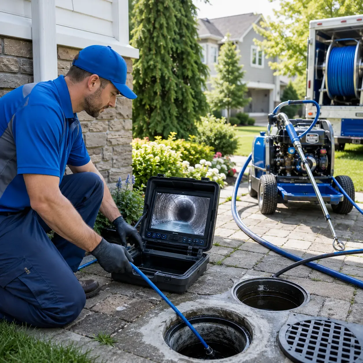 Outdoor drain cleaning professionals serving Holland, TX