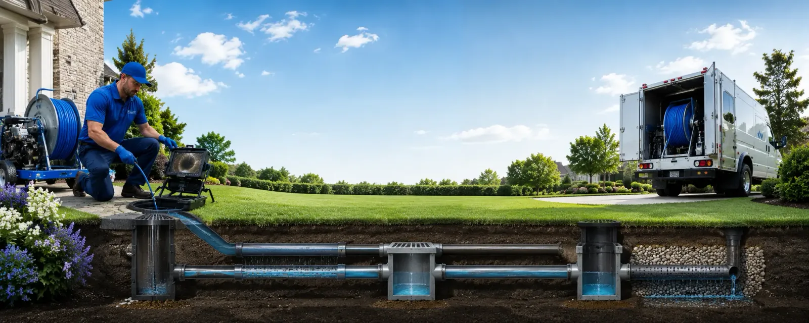 Outdoor drain cleaning information for Holland, TX